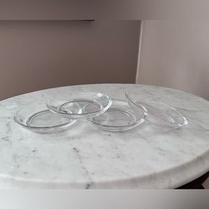 4 Classic Circle Glass Holders